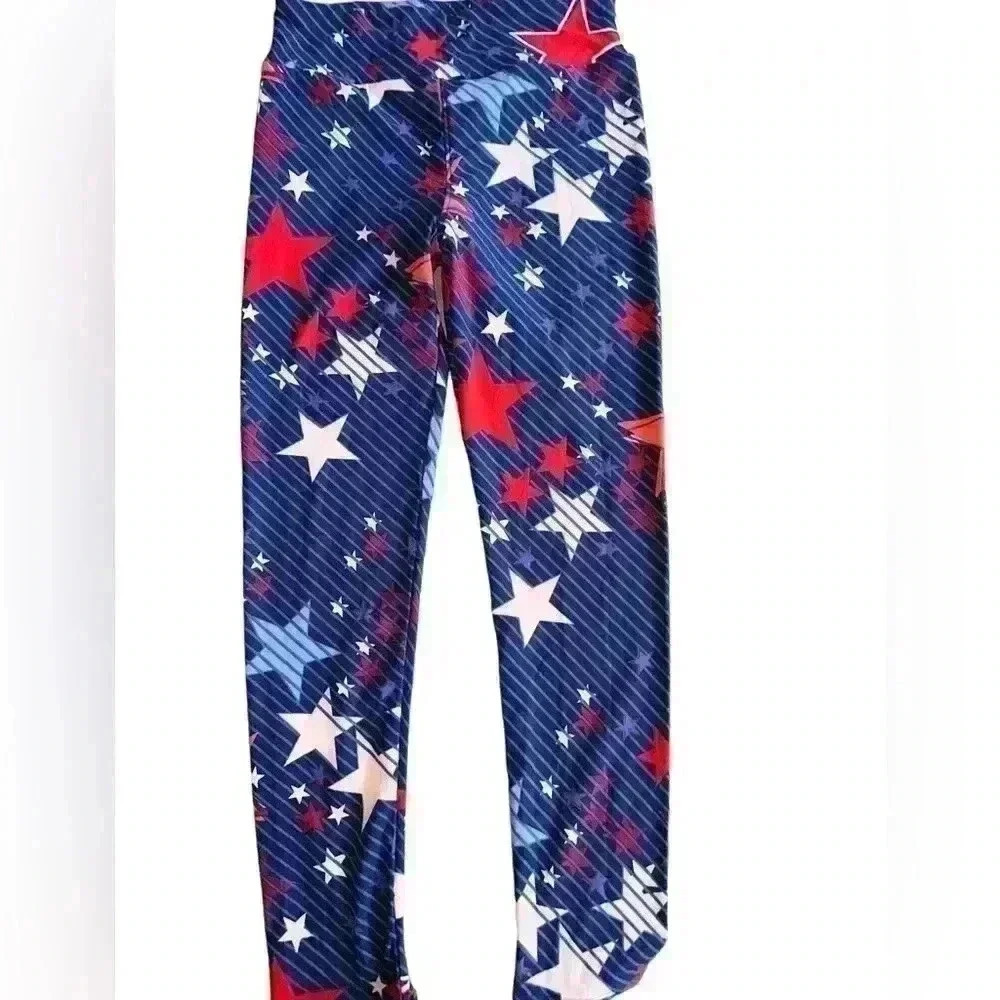 Lularoe one size Americana leggings. Stars & Stripes.. NWOT. Great stars!